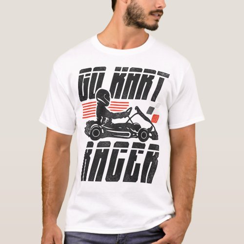 Go Kart Go Kart Racer Vintage T_Shirt