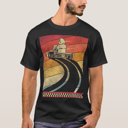 Go Kart Go Kart Retro Retro Vintage T_Shirt