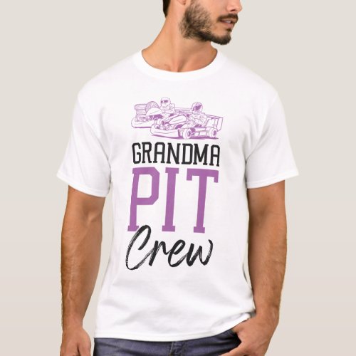 Go Kart Grandma Pit Crew Grandma Vintage T_Shirt