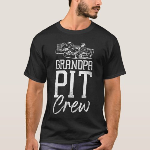 Go Kart Grandpa Pit Crew Grandpa Vintage T_Shirt