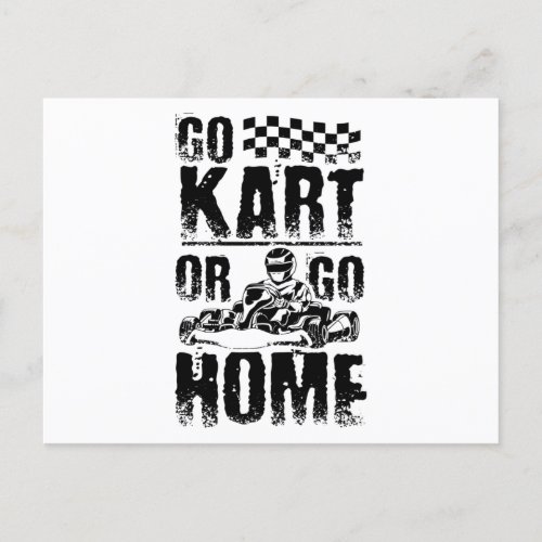Go Kart Home Postcard