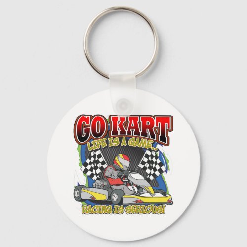 Go Kart Life Keychain