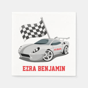 Go-Kart Race Car Racing Bar Mitzvah Napkins