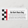Go kart race day corporate group event invitation