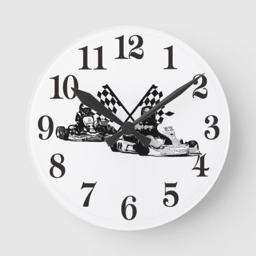  Go Kart Racers     Round Clock