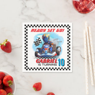 Go Kart Racing Birthday - Racing cars Napkins