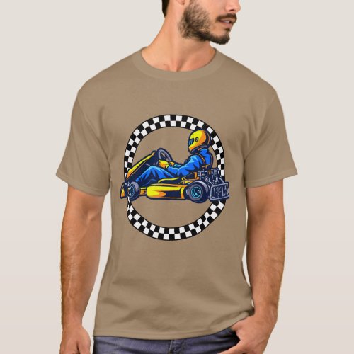 Go kart Racing Champion T_Shirt