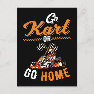 Go Kart Racing Funny Go Karts Postcard