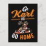 Go Kart Racing Funny Go Karts Postcard
