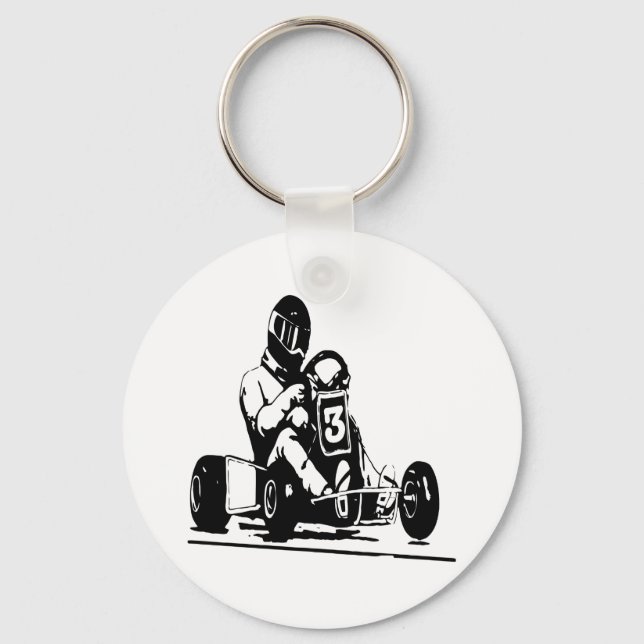 Go Kart Racing Keychain (Front)
