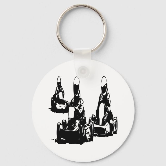 Go Kart Racing Keychain (Front)