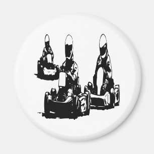 Go Kart Racing Magnet
