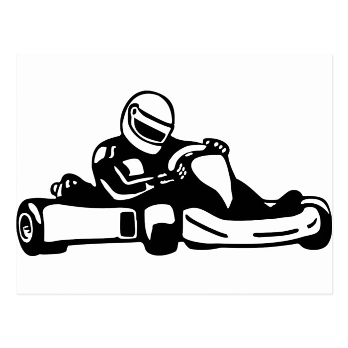 Go Kart Racing Post Cards