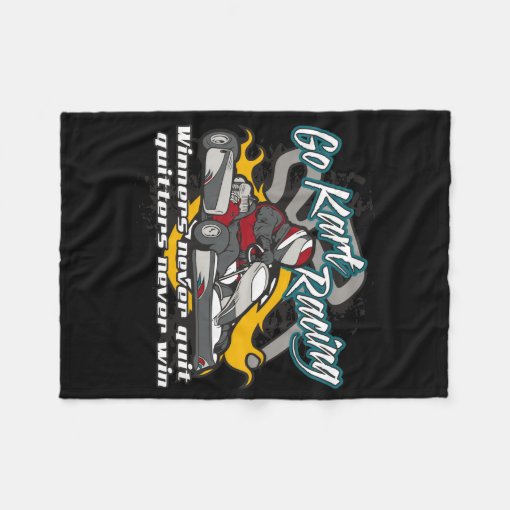 Go Kart Winners Fleece Blanket Zazzle