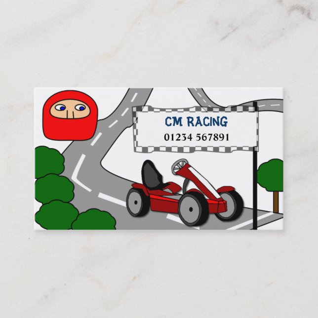 Go Karting Business Card (Front)