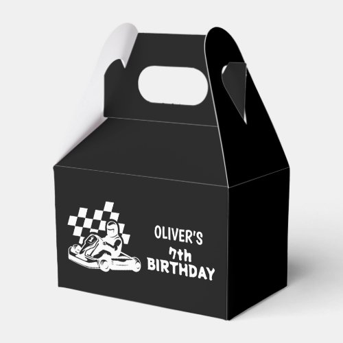 Go karting racing car boy birthday  favor boxes