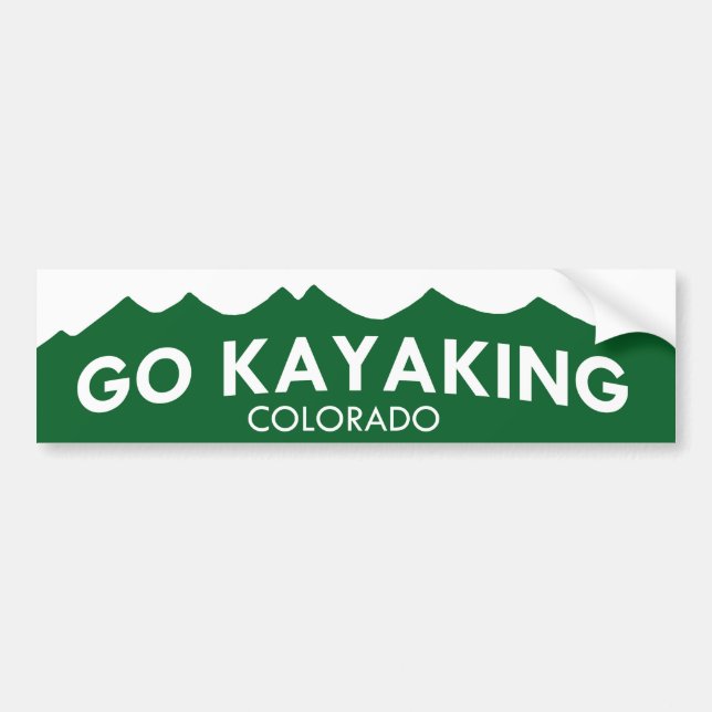 Go Kayaking Colorado Bumper Sticker (Front)