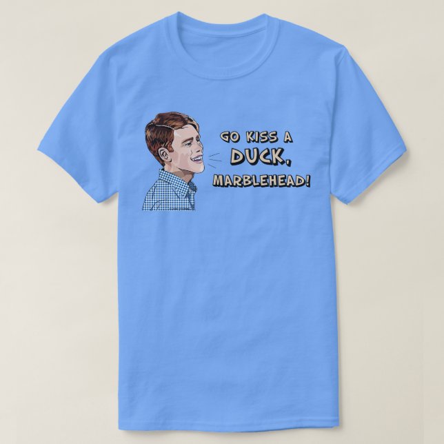 Go Kiss a Duck Marblehead T-Shirt (Design Front)