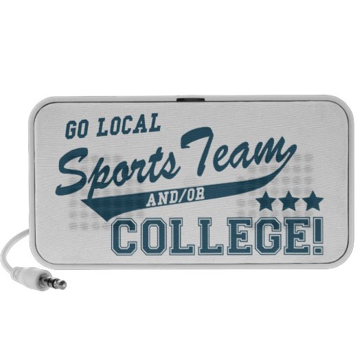 Go Local Sports Team and or College Speaker (Front)
