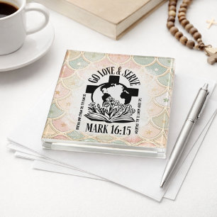 Go Love & Serve Christian Paperweight – Mark 16:15