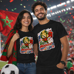 Go Morocco Soccer Lions Fans T-Shirt