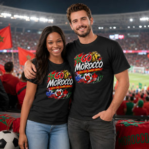 Go Morocco Soccer Lions Fans T-Shirt