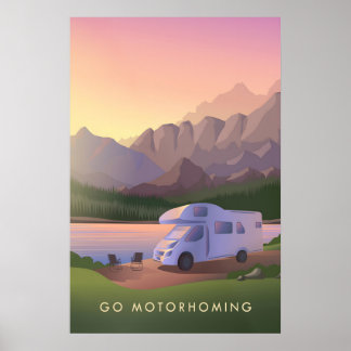 Go Motorhoming Travel Poster