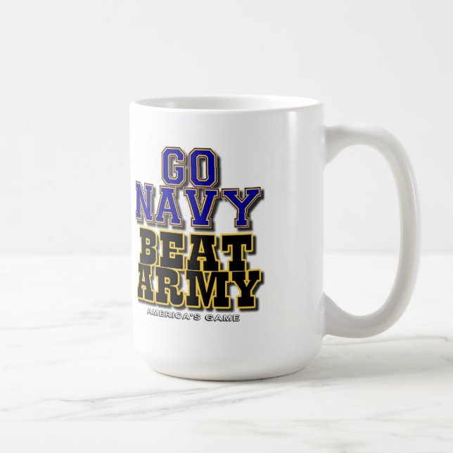 Go Navy Beat Army Coffee Mug (Right)