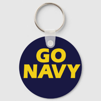 Go Navy - keychain