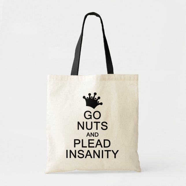 GO NUTS bag - choose style & color (Front)