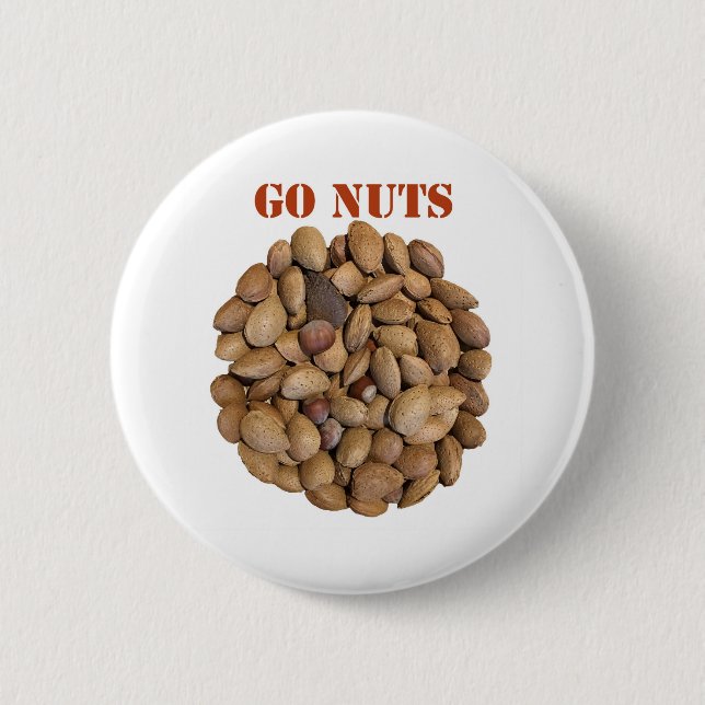 Go Nuts Button (Front)