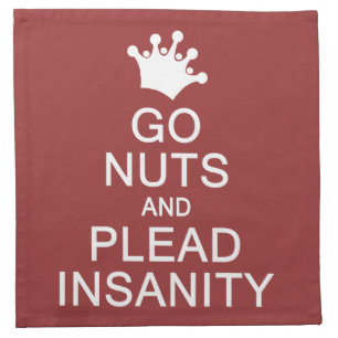 GO NUTS custom color cloth napkins