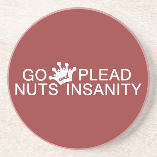 GO NUTS custom color coaster (Front)