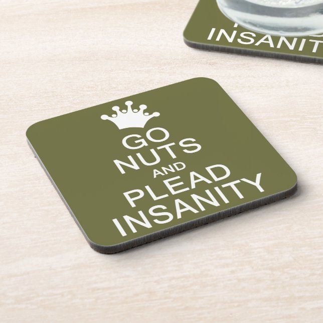 GO NUTS custom color coasters (Left Side)