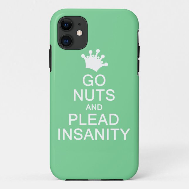 GO NUTS custom color iPhone case (Back)