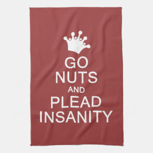 GO NUTS custom color kitchen towel