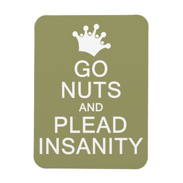 GO NUTS custom color magnet (Vertical)