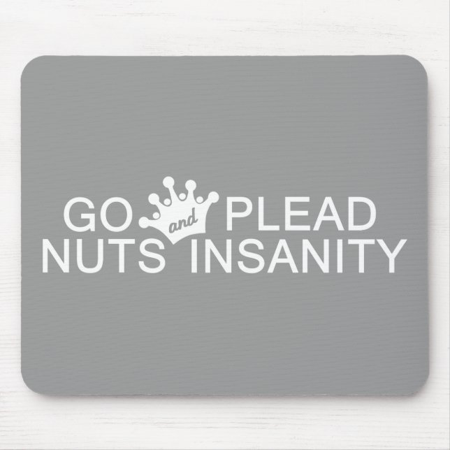 GO NUTS custom color mousepad (Front)