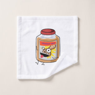 Go Nuts, peanut butter themed Wash Cloth