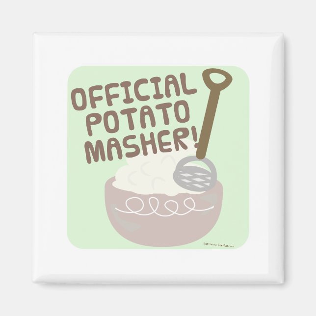 Go Official Potato Masher Go Magnet (Front)