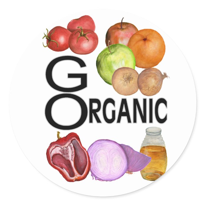 go organic stickers
