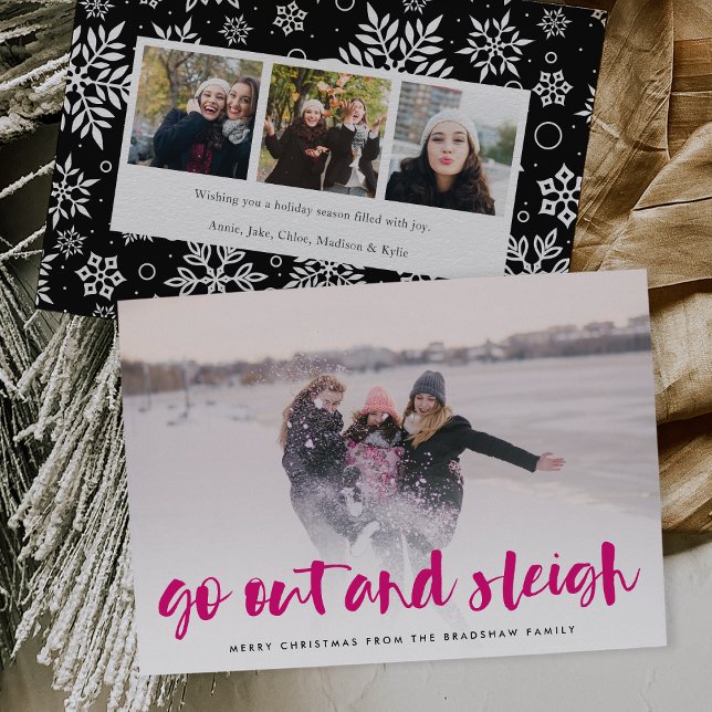 Go Out and Sleigh | Full Photo Holiday Card (Creator Uploaded)