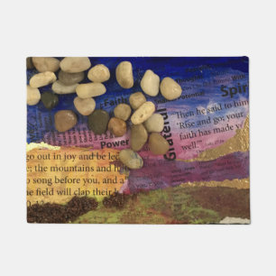 Go Out in Joy Welcome Mat