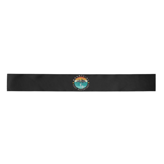 Go Outside Outdoor Keep adventure Satin Ribbon (Front)