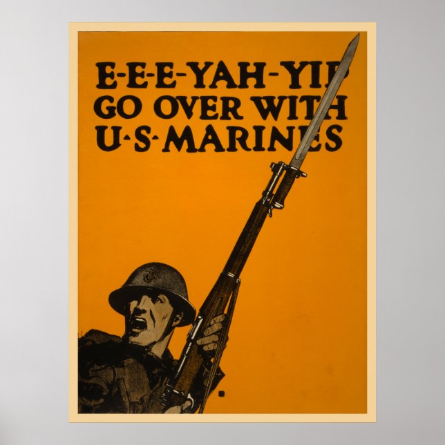 Go Over With U.S. Marines Poster (Front)