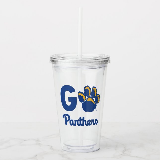 Go Panthers Acrylic Tumbler (Front)