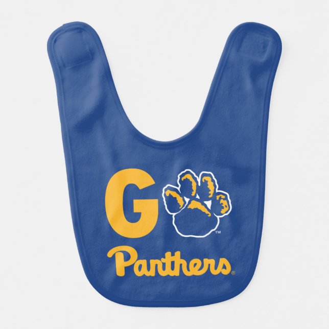 Go Panthers Baby Bib (Front)