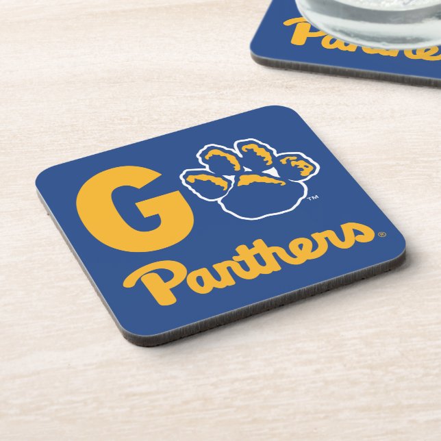 Go Panthers Beverage Coaster (Left Side)
