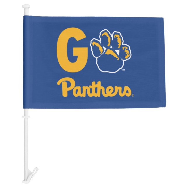 Go Panthers Car Flag (Front)