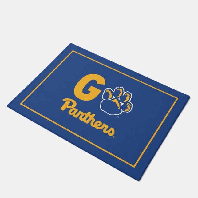 Go Panthers Doormat (Angled)